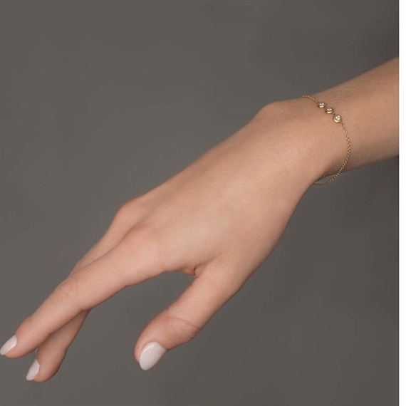 Dulong Glory Armbånd M. 3 brillant, 18K Guld